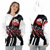 Hammer March White Pink Floyd Ziphoodie - OtherBrick