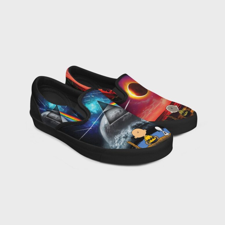 Snoopy Dark side of the moon Pink Floyd Slip On Snoopy Dark side of the moon Pink Floyd Slip On