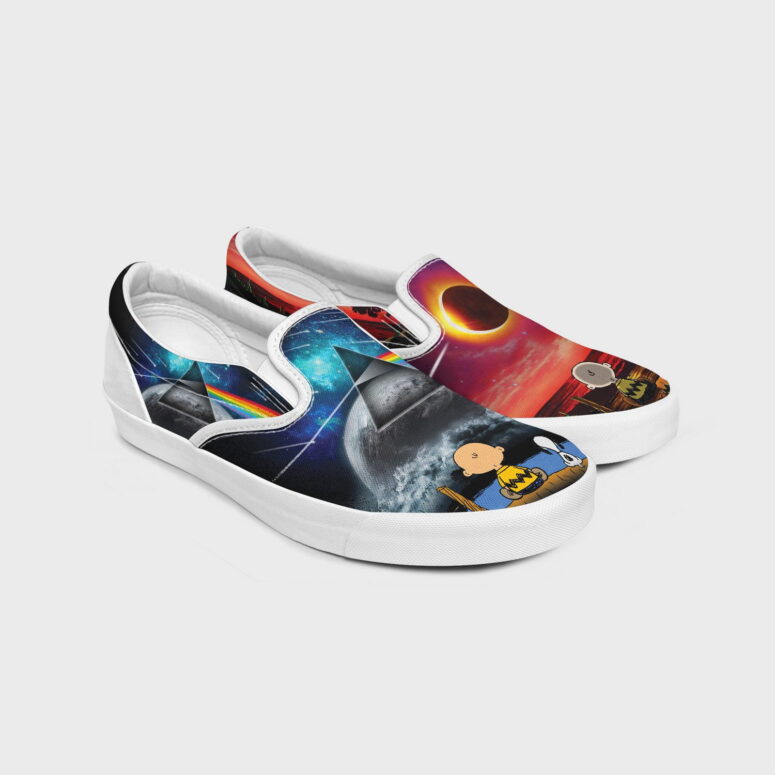 Snoopy Dark side of the moon Pink Floyd Slip On Snoopy Dark side of the moon Pink Floyd Slip On