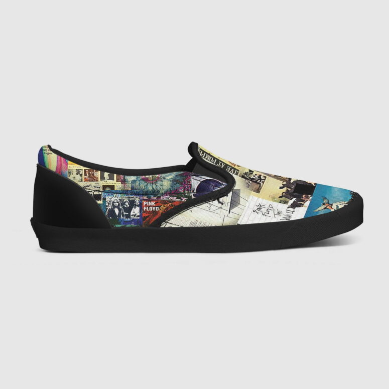 Pink Floyd Albums Collage Slip On Pink Floyd Albums Collage Slip On