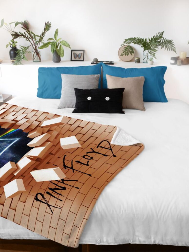 3D Pink Floyd The Wall Velveteen Plush Blanket