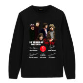 55 Years Of Pink Floyd 1965 2020 Signatures Shirt Longsleeve Black - OtherBrick