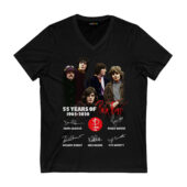 55 Years Of Pink Floyd 1965 2020 Signatures Shirt Vneck Black - OtherBrick