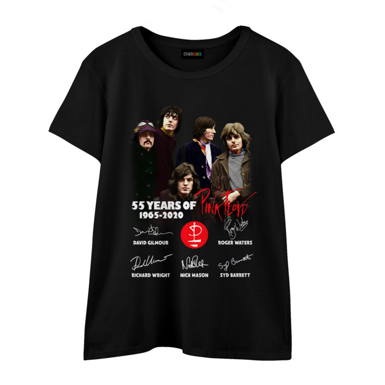 55 Years Of Pink Floyd 1965-2020 Signatures Custom Year Shirt