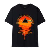 Brain Damage I’ll See You On The Dark Side Of The Moon Front Tshirt Black - OtherBrick