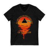 Brain Damage I’ll See You On The Dark Side Of The Moon Front Vneck Black - OtherBrick