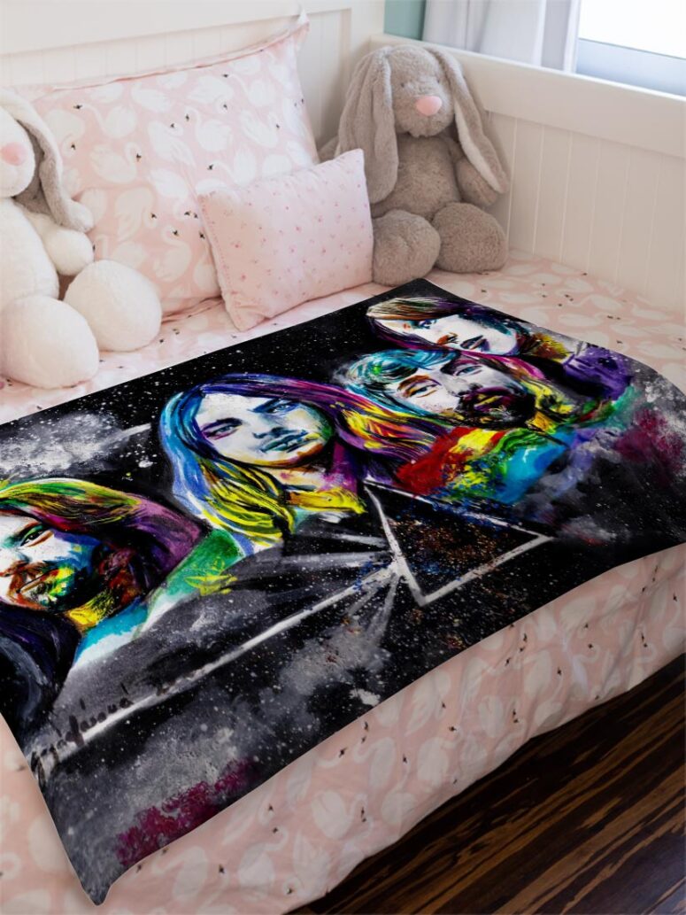 By The Way Which One Is Pink Pink Floyd Velveteen Plush Blanket