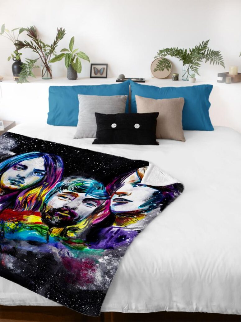 By The Way Which One Is Pink Pink Floyd Velveteen Plush Blanket