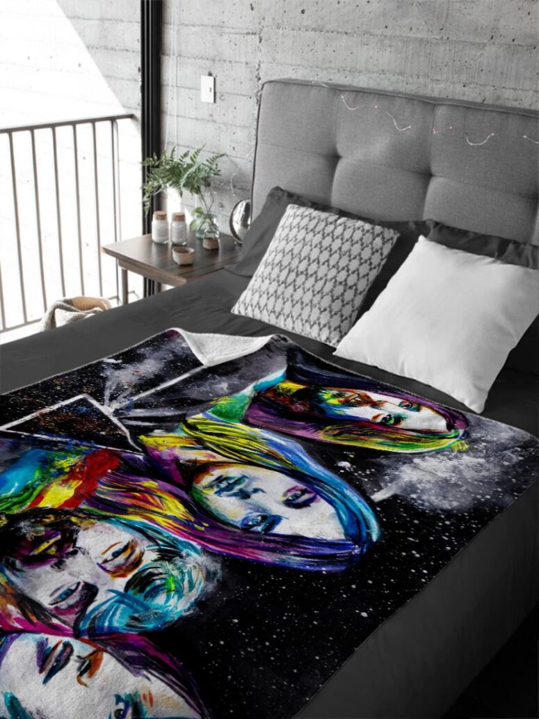By The Way Which One Is Pink Pink Floyd Velveteen Plush Blanket