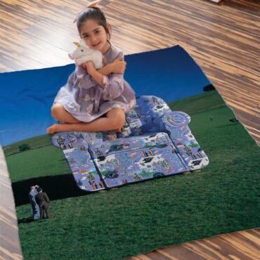 Characters Chair Pink Floyd Velveteen Plush Blanket