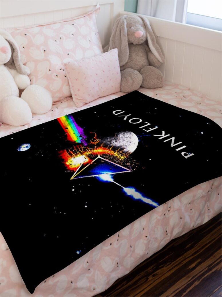 DSOTM Universe Pink Floyd Velveteen Plush Blanket