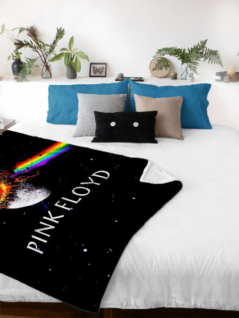 DSOTM Universe Pink Floyd Velveteen Plush Blanket