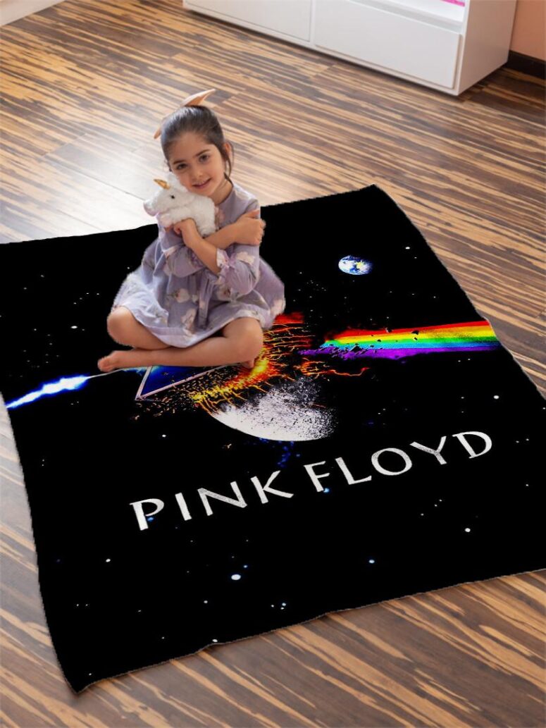 DSOTM Universe Pink Floyd Velveteen Plush Blanket