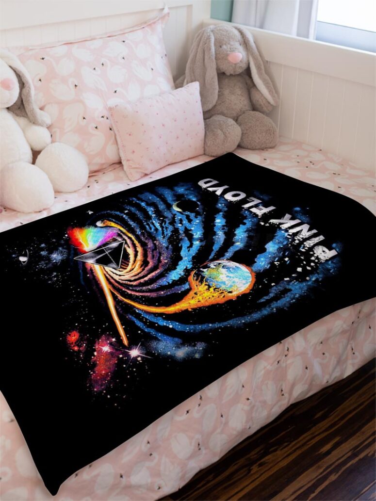 DSOTM Universe of Chaos Pink Floyd Velveteen Plush Blanket DSOTM Universe of Chaos Pink Floyd Velveteen Plush Blanket