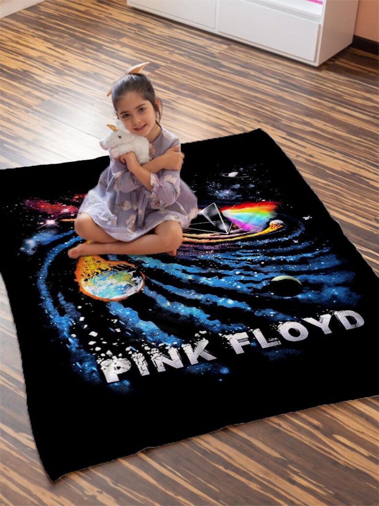 DSOTM Universe of Chaos Pink Floyd Velveteen Plush Blanket DSOTM Universe of Chaos Pink Floyd Velveteen Plush Blanket