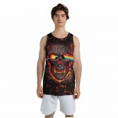 Dark Side Of Skull Pink Floyd Black Mockup Men Tank 3d - OtherBrick