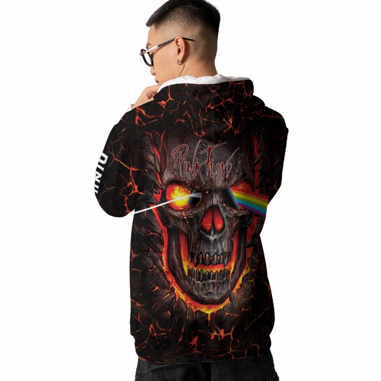 Dark Side Of Skull Pink Floyd Black Shirt
