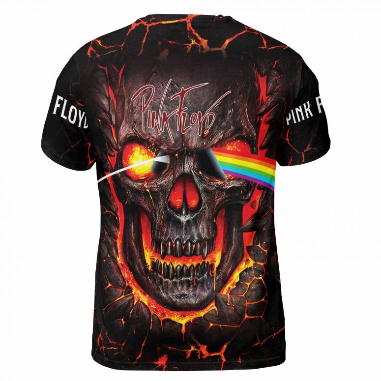 Dark Side Of Skull Pink Floyd Black Shirt