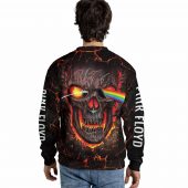 Dark Side Of Skull Pink Floyd Black Sweater Back - OtherBrick