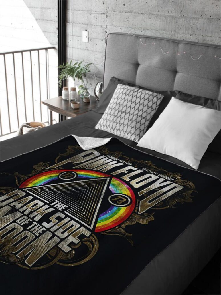 Dark Side Of The Moon 1972 1973 Pink Floyd Velveteen Plush Blanket
