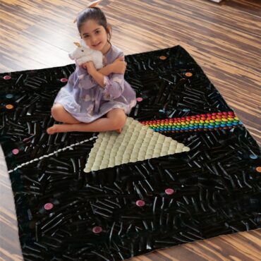 Dark Side Of The Moon Candy Pink Floyd Velveteen Plush Blanket