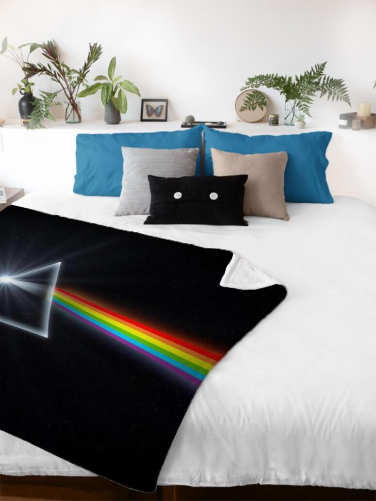 The Dark Side of the Moon Remastered Pink Floyd Velveteen Plush Blanket