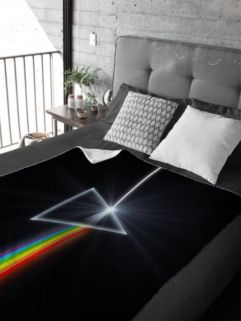 The Dark Side of the Moon Remastered Pink Floyd Velveteen Plush Blanket