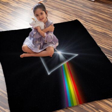 The Dark Side of the Moon Remastered Pink Floyd Velveteen Plush Blanket