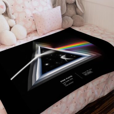 Dark Side Of The Moon Fanart 2018 Pink Floyd Velveteen Plush Blanket