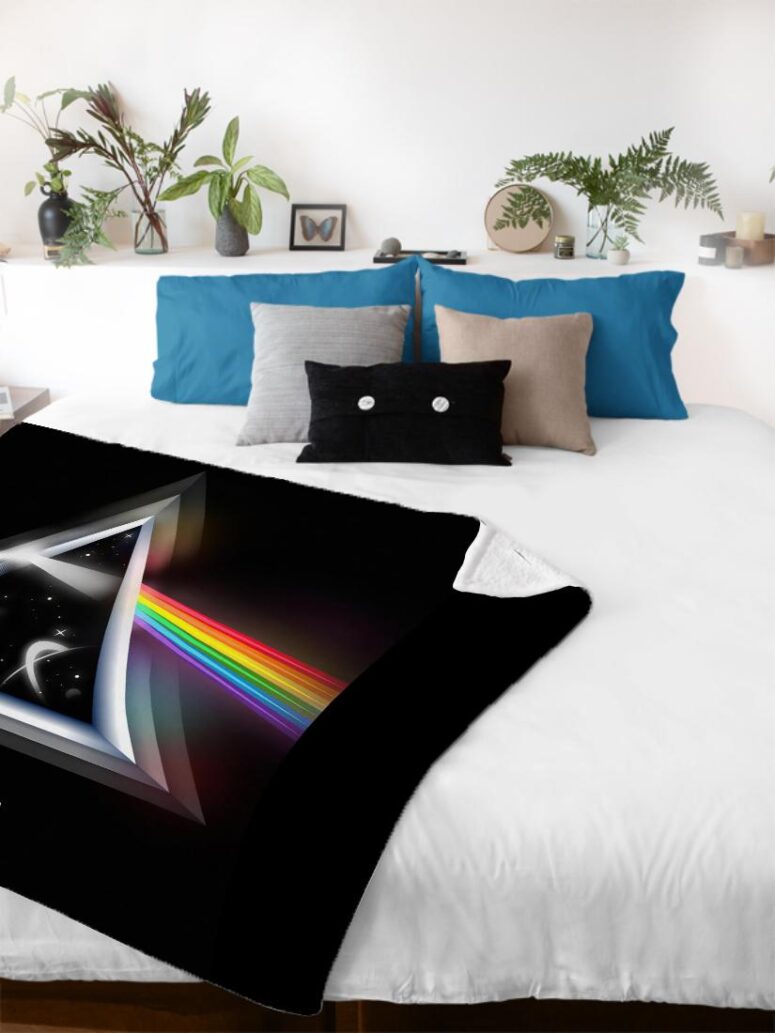 Dark Side Of The Moon Fanart 2018 Pink Floyd Velveteen Plush Blanket