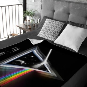 Dark Side Of The Moon Fanart 2018 Pink Floyd Velveteen Plush Blanket