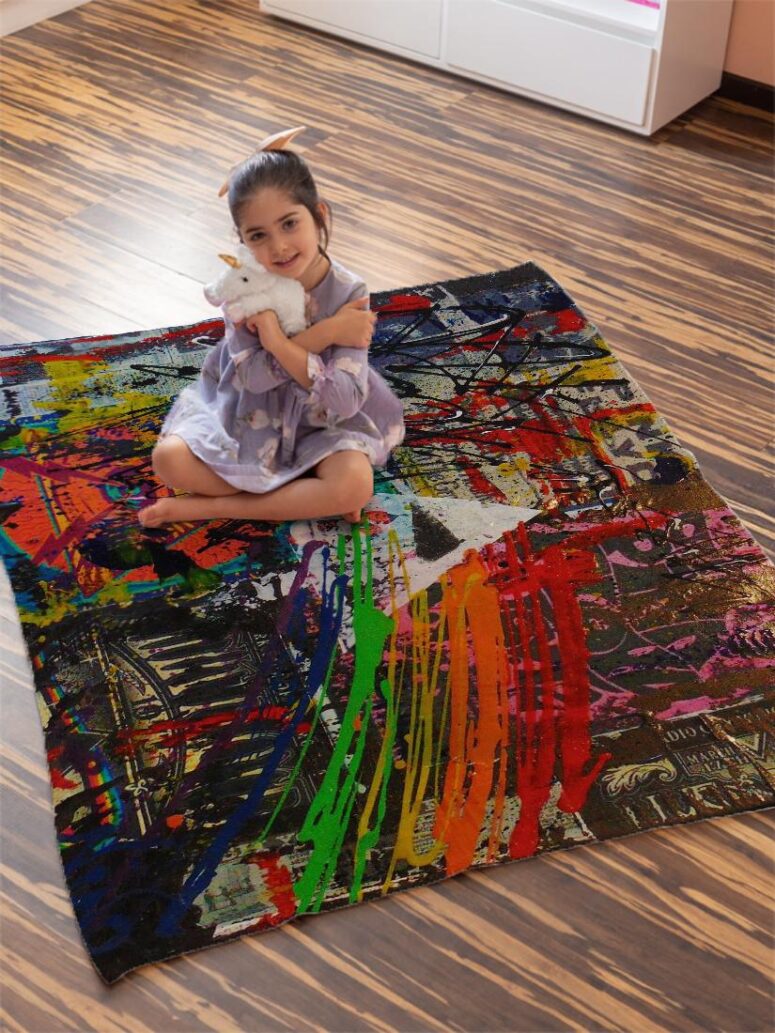 Dark Side Of The Moon Painting Stretched Pink Floyd Velveteen Plush Blanket Dark Side Of The Moon Painting Stretched Pink Floyd Velveteen Plush Blanket