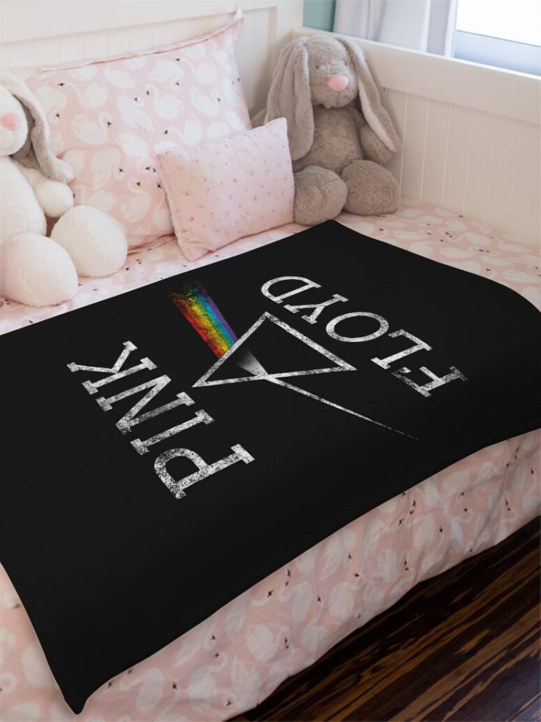Dark Side Of The Moon Distressed Pink Floyd Velveteen Plush Blanket Dark Side Of The Moon Distressed Pink Floyd Velveteen Plush Blanket