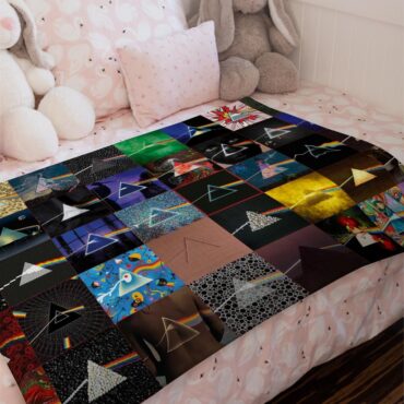 Dark Side of the Moon 40th Anniversary Pink floyd dark side Velveteen Plush Blanket