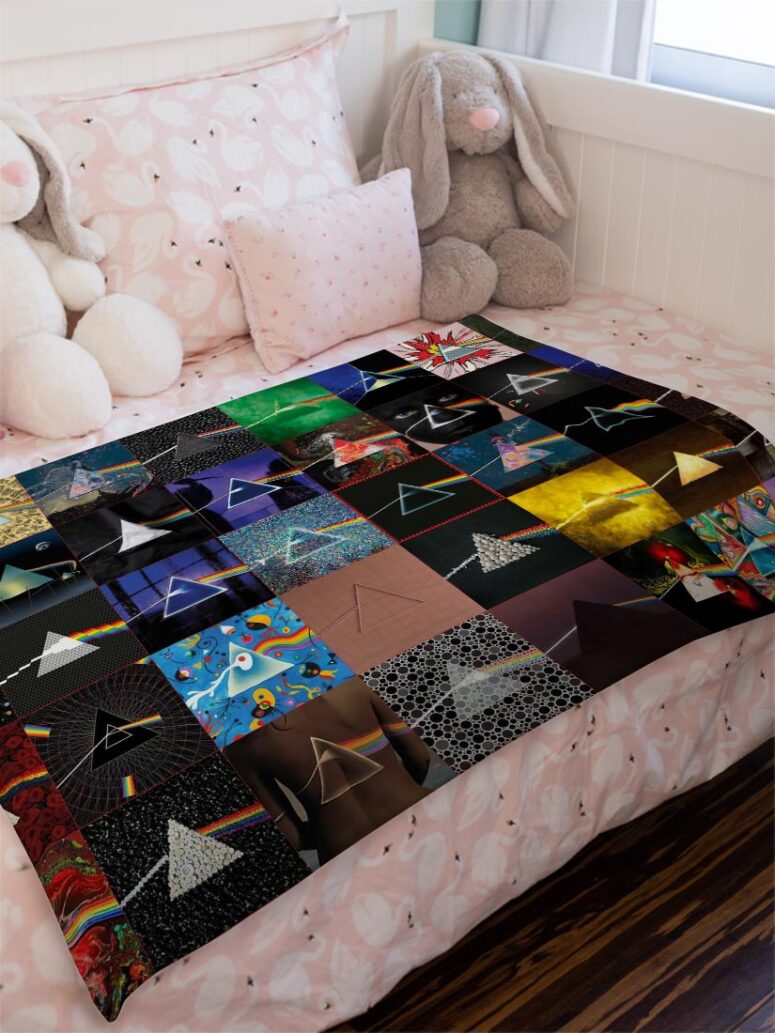 Dark Side of the Moon 40th Anniversary Pink floyd dark side Velveteen Plush Blanket Dark Side of the Moon 40th Anniversary Pink floyd dark side Velveteen Plush Blanket