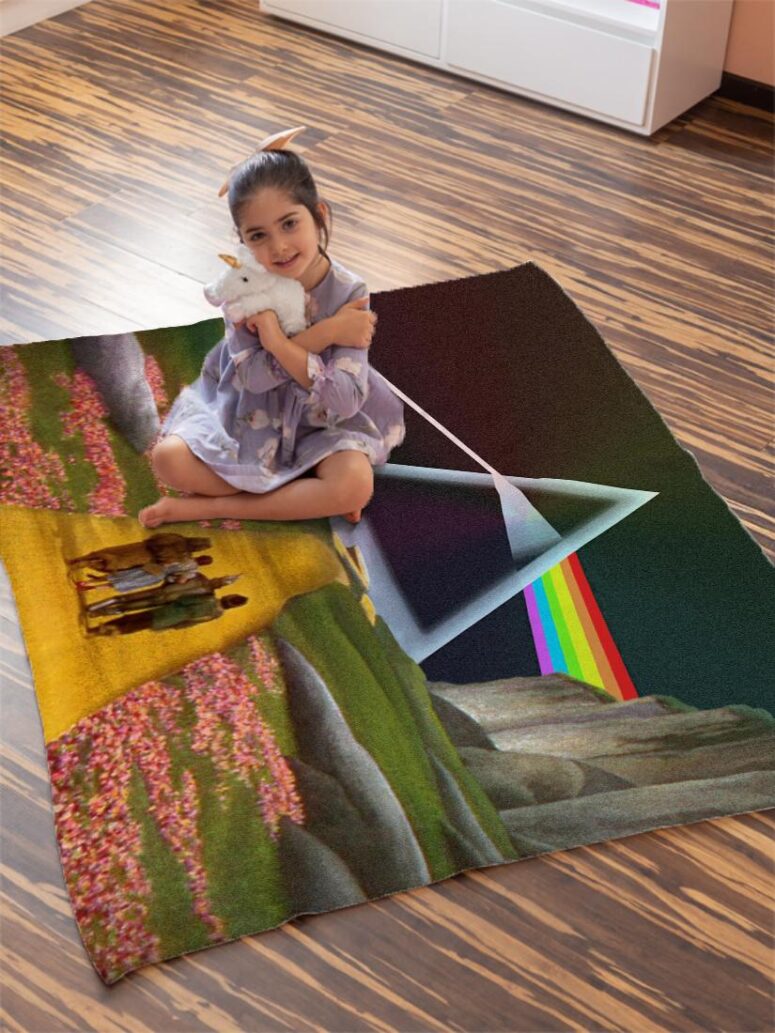 Dark Side of the Rainbow x Wizard of Oz at The Logan Theatre Pink Floyd Velveteen Plush Blanket Dark Side of the Rainbow x Wizard of Oz at The Logan Theatre Pink Floyd Velveteen Plush Blanket
