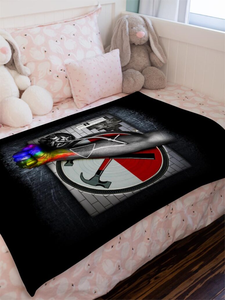 Deejay The Wall Pink Floyd Shirt Pink Floyd Velveteen Plush Blanket