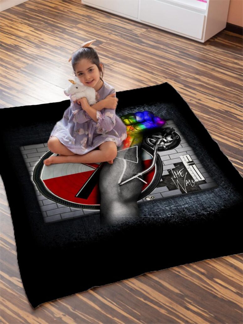 Deejay The Wall Pink Floyd Shirt Pink Floyd Velveteen Plush Blanket
