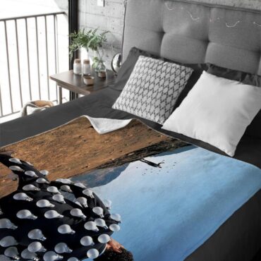 Delicate Sound Of Thunder Pink Floyd Velveteen Plush Blanket