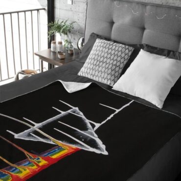 Drip Side Of The Moon Pink Floyd Velveteen Plush Blanket