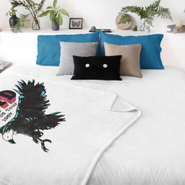 First US Tour 1967 Pink Floyd Velveteen Plush Blanket