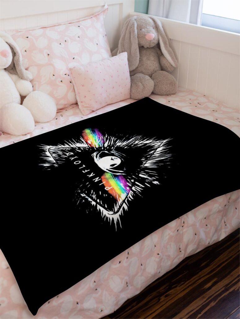 Flare Eyes Pink Floyd Velveteen Plush Blanket Flare Eyes Pink Floyd Velveteen Plush Blanket