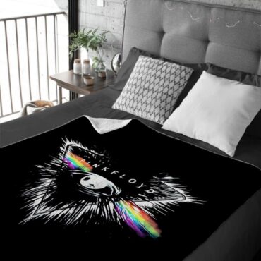 Flare Eyes Pink Floyd Velveteen Plush Blanket
