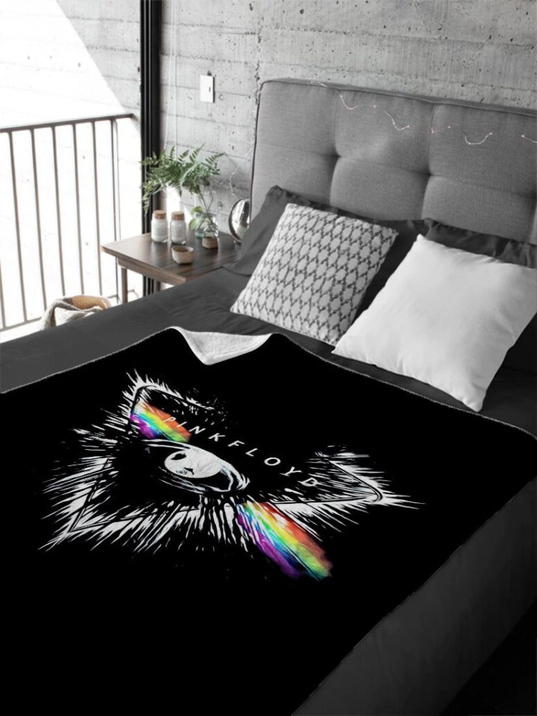 Flare Eyes Pink Floyd Velveteen Plush Blanket Flare Eyes Pink Floyd Velveteen Plush Blanket