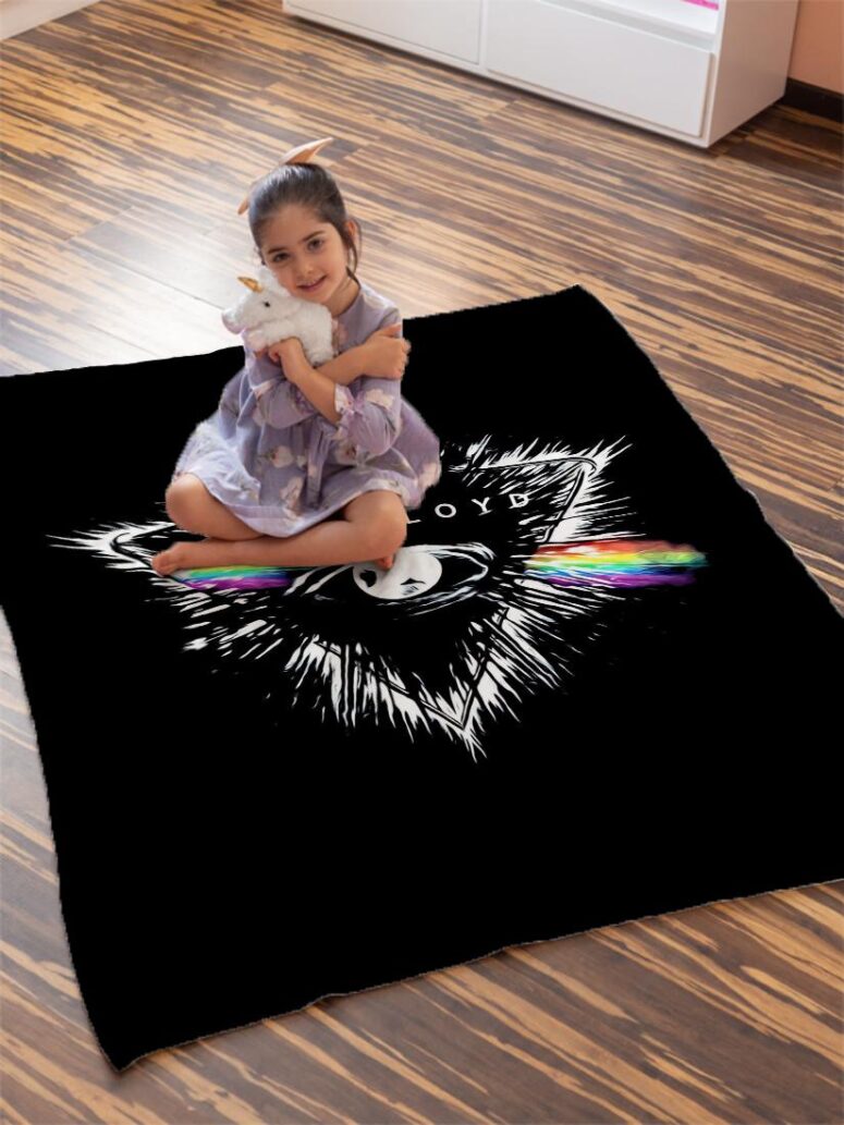 Flare Eyes Pink Floyd Velveteen Plush Blanket Flare Eyes Pink Floyd Velveteen Plush Blanket