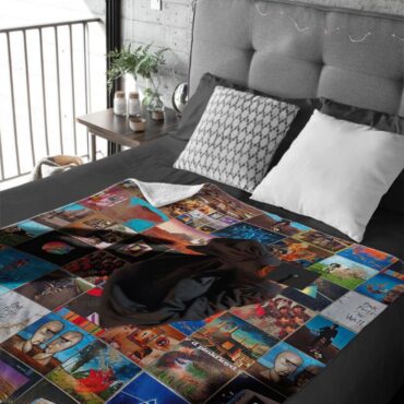 Foot In The Door The Best Of Pink Floyd Velveteen Plush Blanket
