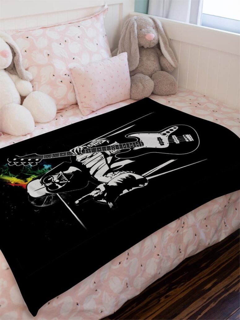 Funny Pink Floyd Darth Vader The Dark Side of the Death Star Velveteen Plush Blanket