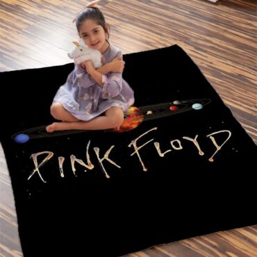 GALAXY Dark Side Of The Moon Pink Floyd Velveteen Plush Blanket