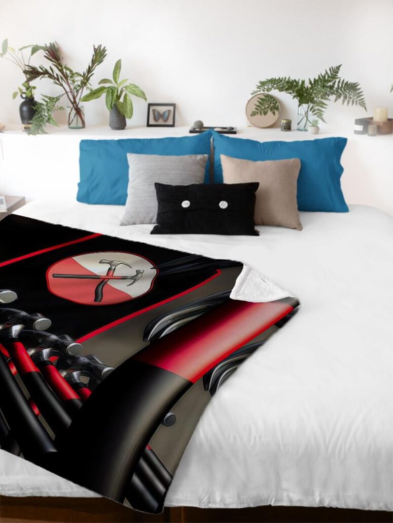 Hammer March Pink Floyd Velveteen Plush Blanket