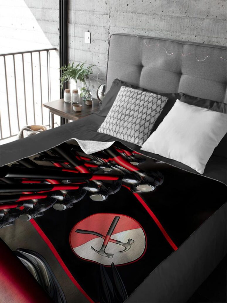 Hammer March Pink Floyd Velveteen Plush Blanket